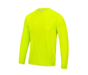 Just Cool JC002 - Maglietta traspirante a manica lunga neoterica ™ Electric Yellow