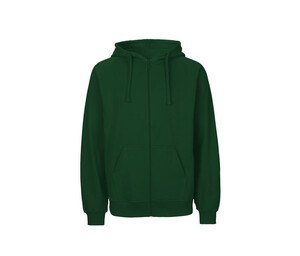 Neutral O63301 - Felpa da uomo con zip Bottle Green