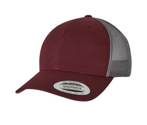 FLEXFIT F6606T - Casquette style trucker Maroon/Grey